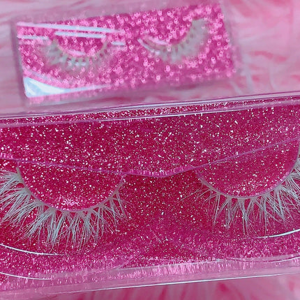 Inked Doll Cosmetics - *PORCELAIN FROST* (White) DreamDoll COLOR Lashes!