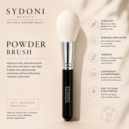 Sydoni - MOST LOVED! POWDER BRUSH (BIONIC NANO FIBER)
