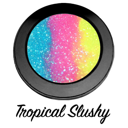 Inked Doll Cosmetics - *TROPICAL SLUSHY !*  Iridescent Glitter Pressed Single!