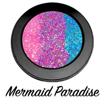 Inked Doll Cosmetics - *MERMAID PARADISE !*  Iridescent Glitter Pressed Single!