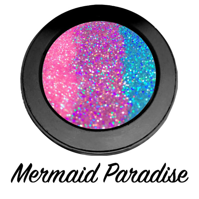Inked Doll Cosmetics - *MERMAID PARADISE !*  Iridescent Glitter Pressed Single!