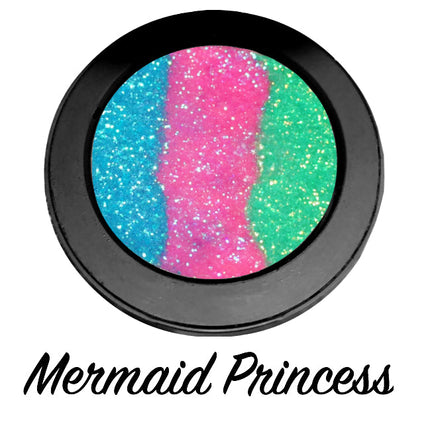 Inked Doll Cosmetics - *MERMAID PRINCESS !*  Iridescent Glitter Pressed Single!