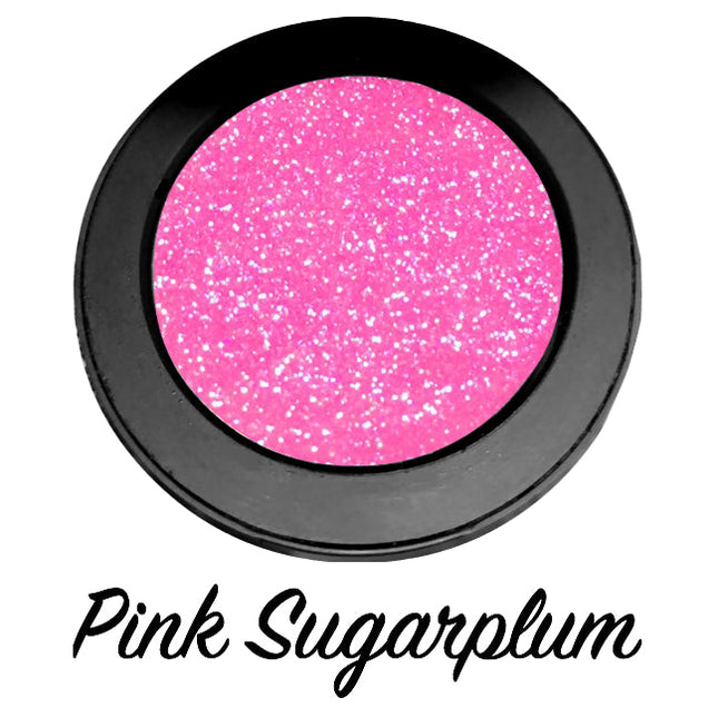 Inked Doll Cosmetics - "PINK SUGAR !" Single Pressed Glitter Palette