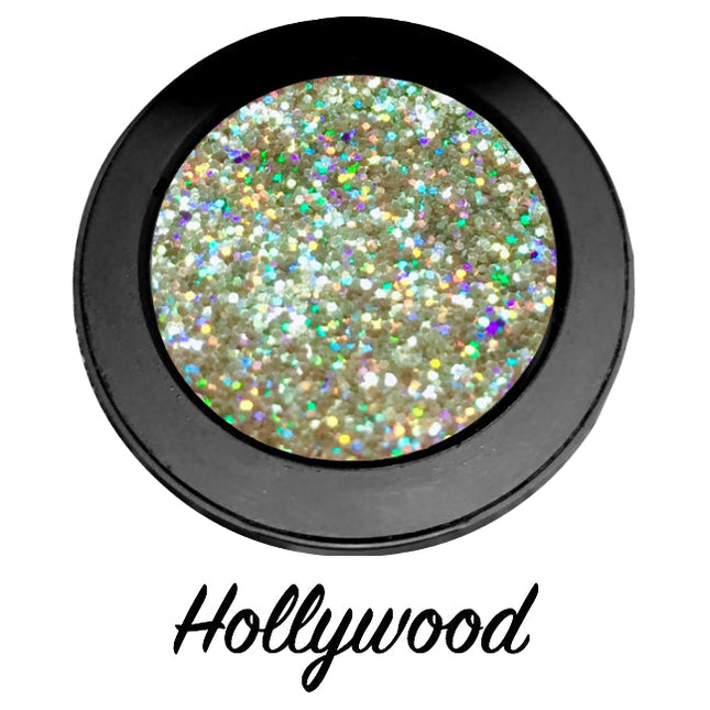Inked Doll Cosmetics - "HOLLYWOOD!" Single Pressed Glitter Palette