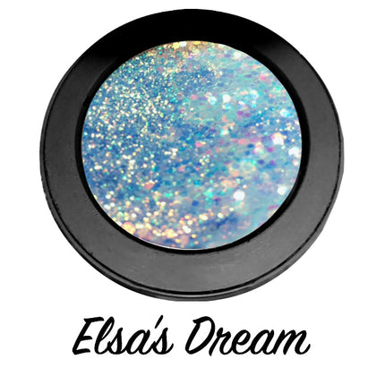 Inked Doll Cosmetics - *ELSA's DREAM !* Single Pressed Glitter Palette