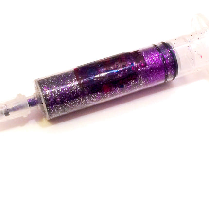Inked Doll Cosmetics - PURPLE DAHLIA GlamDoll Glitter Syringe