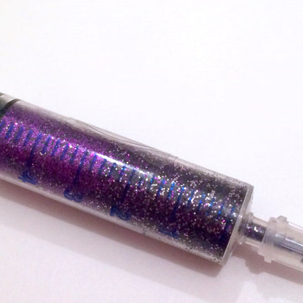 Inked Doll Cosmetics - PURPLE DAHLIA GlamDoll Glitter Syringe