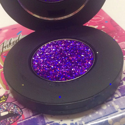 Inked Doll Cosmetics - "PURPLE REIGN!" Single Pressed Glitter Palette