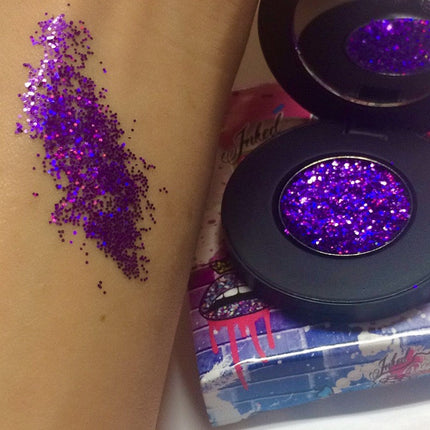 Inked Doll Cosmetics - "PURPLE REIGN!" Single Pressed Glitter Palette