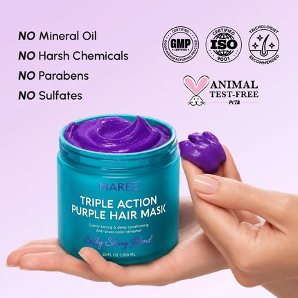 Maree - Purple Mask for Blonde Hair