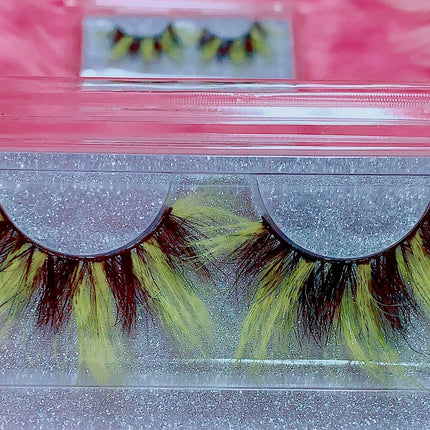 Inked Doll Cosmetics - *Queen BEE-OTCH* (Black & Yellow) DreamDoll COLOR Lashes!