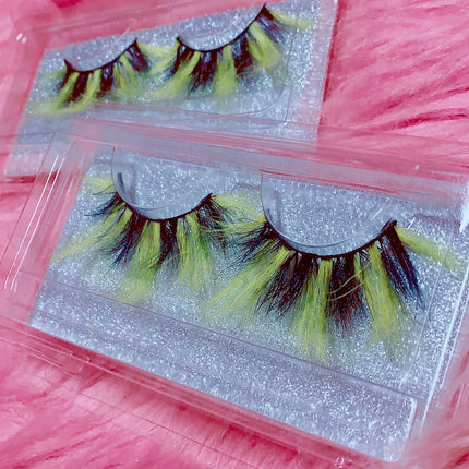 Inked Doll Cosmetics - *Queen BEE-OTCH* (Black & Yellow) DreamDoll COLOR Lashes!