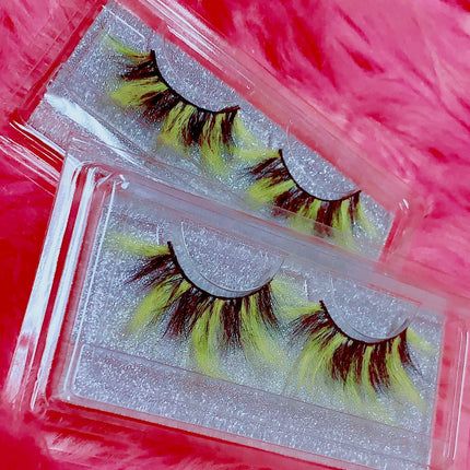 Inked Doll Cosmetics - *Queen BEE-OTCH* (Black & Yellow) DreamDoll COLOR Lashes!