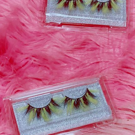 Inked Doll Cosmetics - *Queen BEE-OTCH* (Black & Yellow) DreamDoll COLOR Lashes!