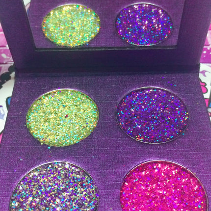 Inked Doll Cosmetics - QUEEN'S PALACE METALLIC Pressed Glitter Quad