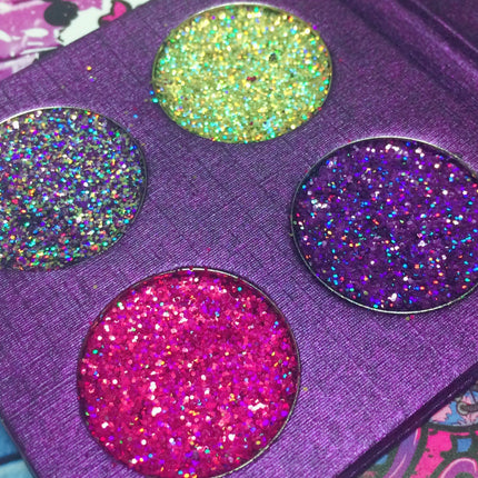 Inked Doll Cosmetics - QUEEN'S PALACE METALLIC Pressed Glitter Quad