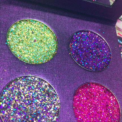 Inked Doll Cosmetics - QUEEN'S PALACE METALLIC Pressed Glitter Quad