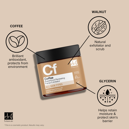 skinChemists US - Coffee Superfood Renewing Facial Exfoliator 60ml