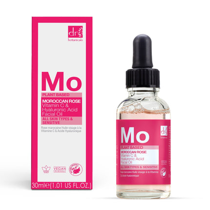 skinChemists US - Moroccan Rose Facial Oil with Hyaluronic Acid & Vitamin C