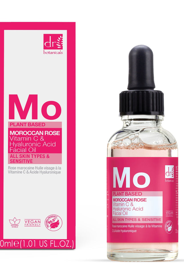 skinChemists US - Moroccan Rose Facial Oil with Hyaluronic Acid & Vitamin C