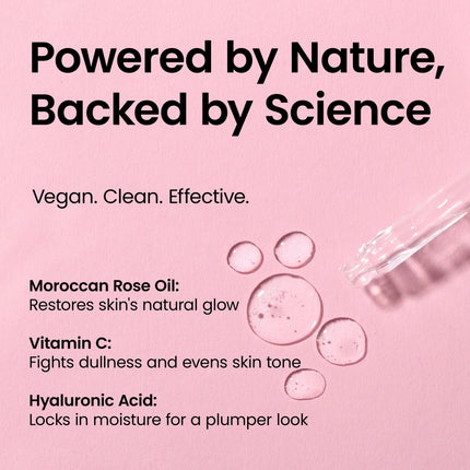 skinChemists US - Moroccan Rose Facial Oil with Hyaluronic Acid & Vitamin C