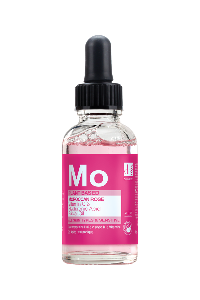 skinChemists US - Moroccan Rose Facial Oil with Hyaluronic Acid & Vitamin C