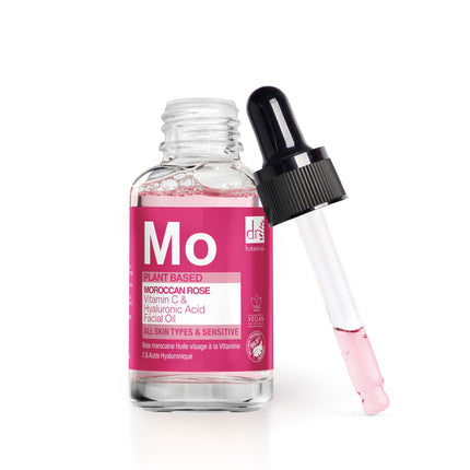 skinChemists US - Moroccan Rose Facial Oil with Hyaluronic Acid & Vitamin C