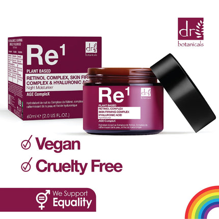 skinChemists US - Retinol Complex 1%, Skin Firming Complex 1% & Hyaluronic Acid 1% Night Moisturiser 60ml