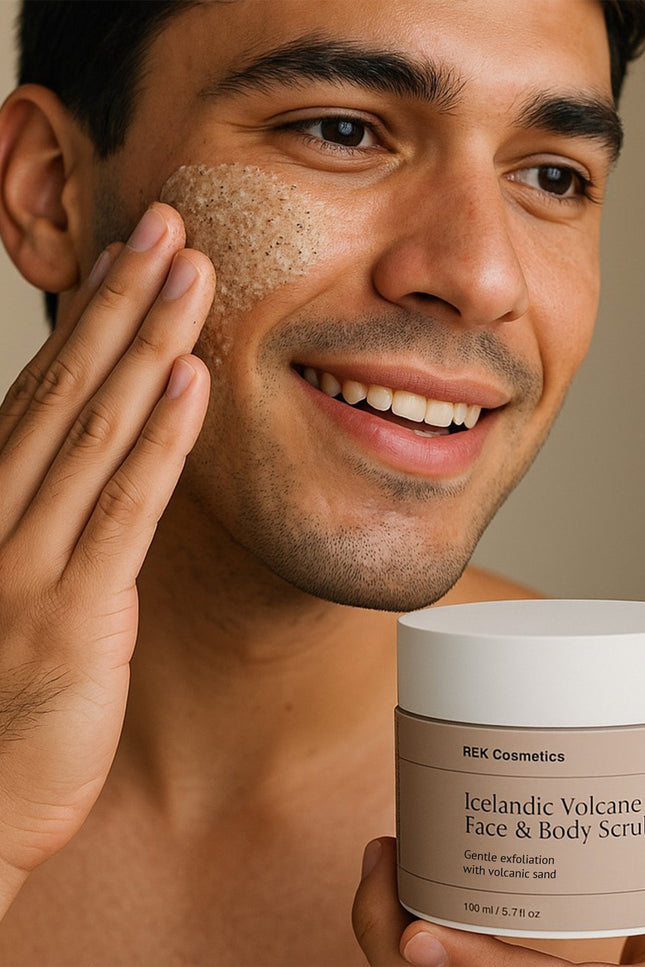REK Cosmetics - Icelandic Volcano AHA Face & Body Scrub