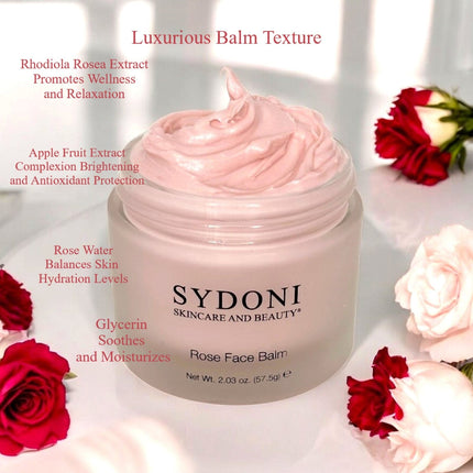 Sydoni - ROSE FACE BALM with ROSE WATER AND RHODIOLA ROSEA EXTRACT 2.03 oz. (57.5g) MOTHER'S DAY GWP WHILE SUPPLIES LAST!