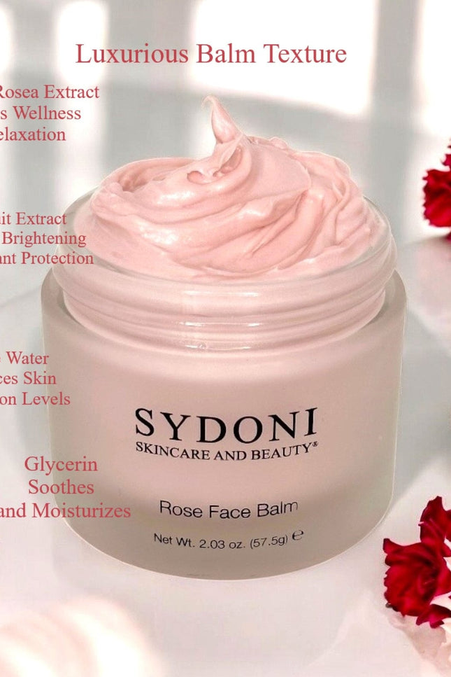 Sydoni - ROSE FACE BALM with ROSE WATER AND RHODIOLA ROSEA EXTRACT 2.03 oz. (57.5g) MOTHER'S DAY GWP WHILE SUPPLIES LAST!