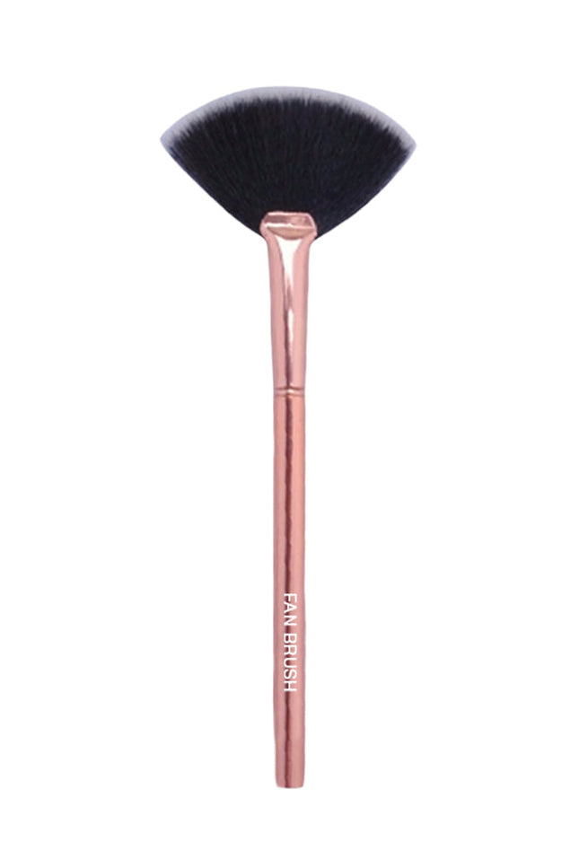Prolux Cosmetics - Rose Gold Fan Brush