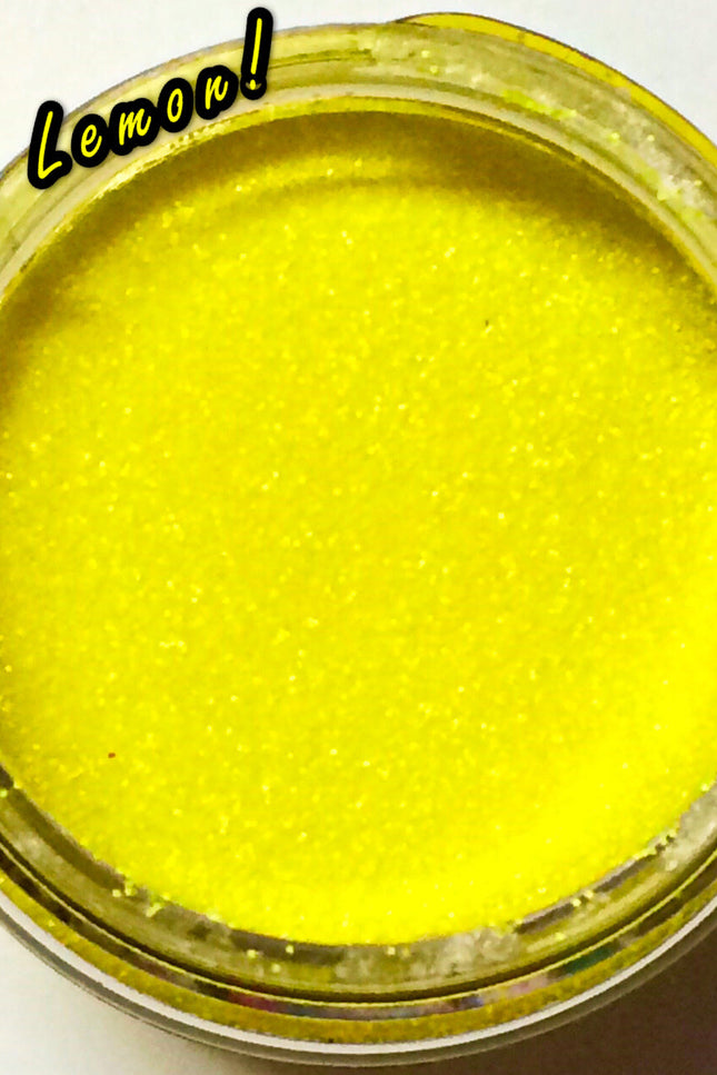 Inked Doll Cosmetics - LOUD LEMON "Rave Lites" (BLACKLITE UV REACTIVE POWDERS)
