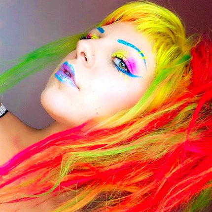 Inked Doll Cosmetics - LOUD LEMON "Rave Lites" (BLACKLITE UV REACTIVE POWDERS)