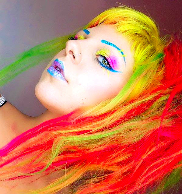 Inked Doll Cosmetics - LOUD LEMON "Rave Lites" (BLACKLITE UV REACTIVE POWDERS)