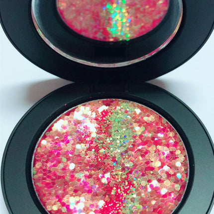 Inked Doll Cosmetics - "RED DRAGON !" Single Pressed Glitter Palette