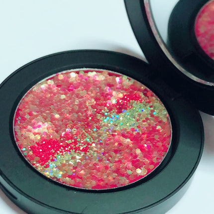 Inked Doll Cosmetics - "RED DRAGON !" Single Pressed Glitter Palette