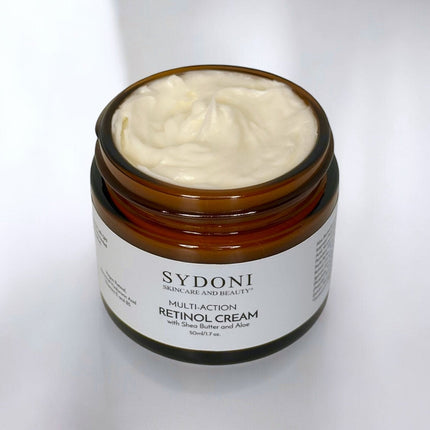 Sydoni - MULTI ACTION RETINOL CREAM with SHEA BUTTER, ALOE and VITAMIN B5 1.7 FL. OZ.