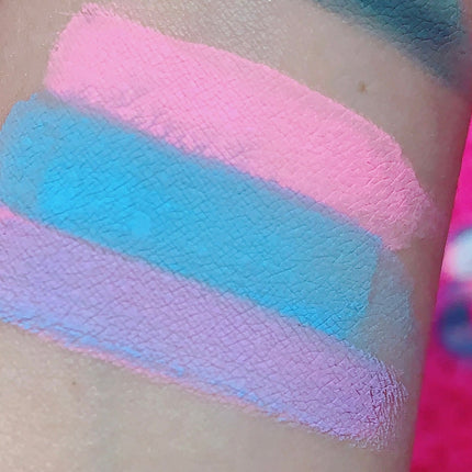 Inked Doll Cosmetics - (HUGE!) Monster Doll RIVER STYXX *UV Neon Pastel* SPLIT LINER/FACE/BODY PAINT