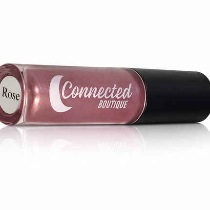 Connected Boutique - Rose- Metallic Pink Bold Longwear Liquid Lipstick – Transfer‑Proof Matte