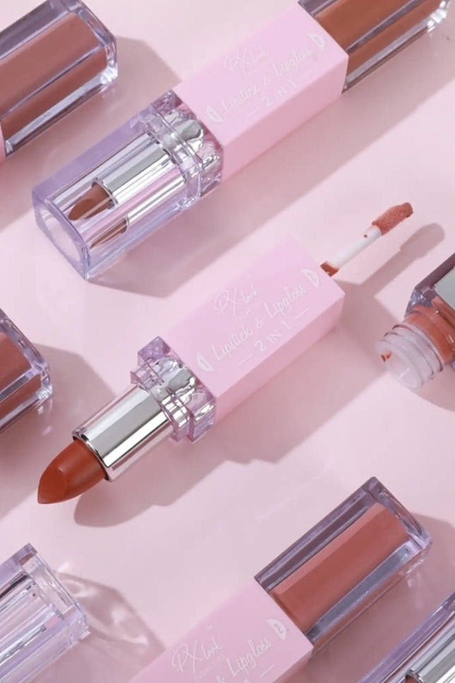 Prolux Cosmetics - 2-in-1 Lipstick and Lip Gloss Combo
