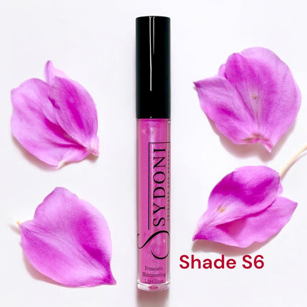 Sydoni - SHADE S6 PRISMATIC SHIMMERING LIPGLOSS - Bold Pink with Blue and Silver Shimmer
