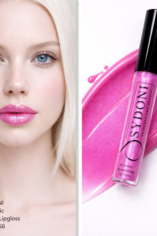 Sydoni - SHADE S6 PRISMATIC SHIMMERING LIPGLOSS - Bold Pink with Blue and Silver Shimmer