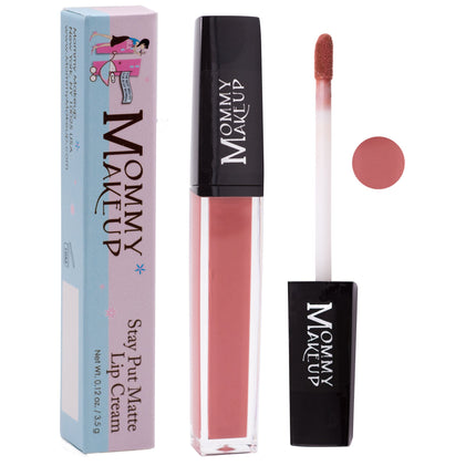 Mommy Makeup - Rosebud Stay Put Matte Lip Cream | Stunning Kiss-Proof Lipstick