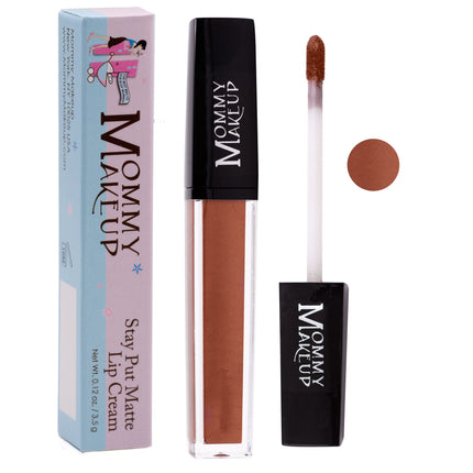 Mommy Makeup - Amber Stay Put Matte Lip Cream | Stunning Kiss-Proof Lipstick