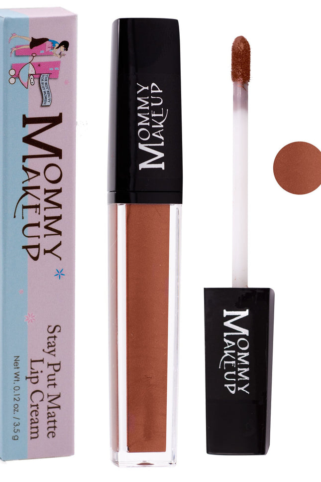 Mommy Makeup - Amber Stay Put Matte Lip Cream | Stunning Kiss-Proof Lipstick