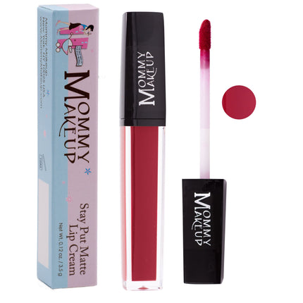 Mommy Makeup - Miss Scarlett Stay Put Matte Lip Cream | Stunning Kiss-Proof Lipstick