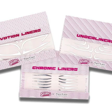 Face Lace x Glisten Cosmetics Full Collection - Chrome Makeup Stickers