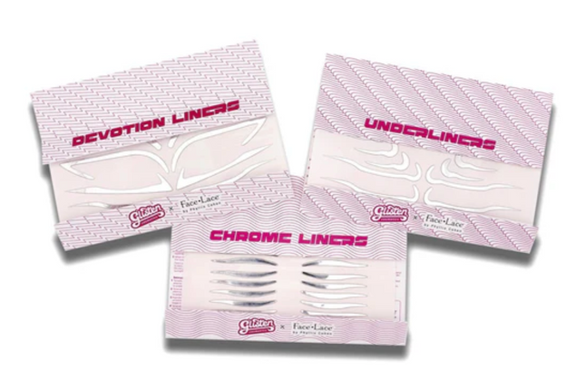 Face Lace x Glisten Cosmetics Full Collection - Chrome Makeup Stickers