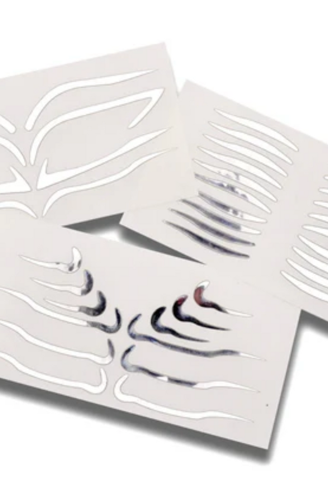 Face Lace x Glisten Cosmetics Full Collection - Chrome Makeup Stickers